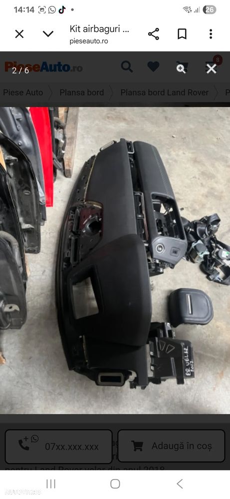 Kit airbag Range Rover Velar 2018 - 6