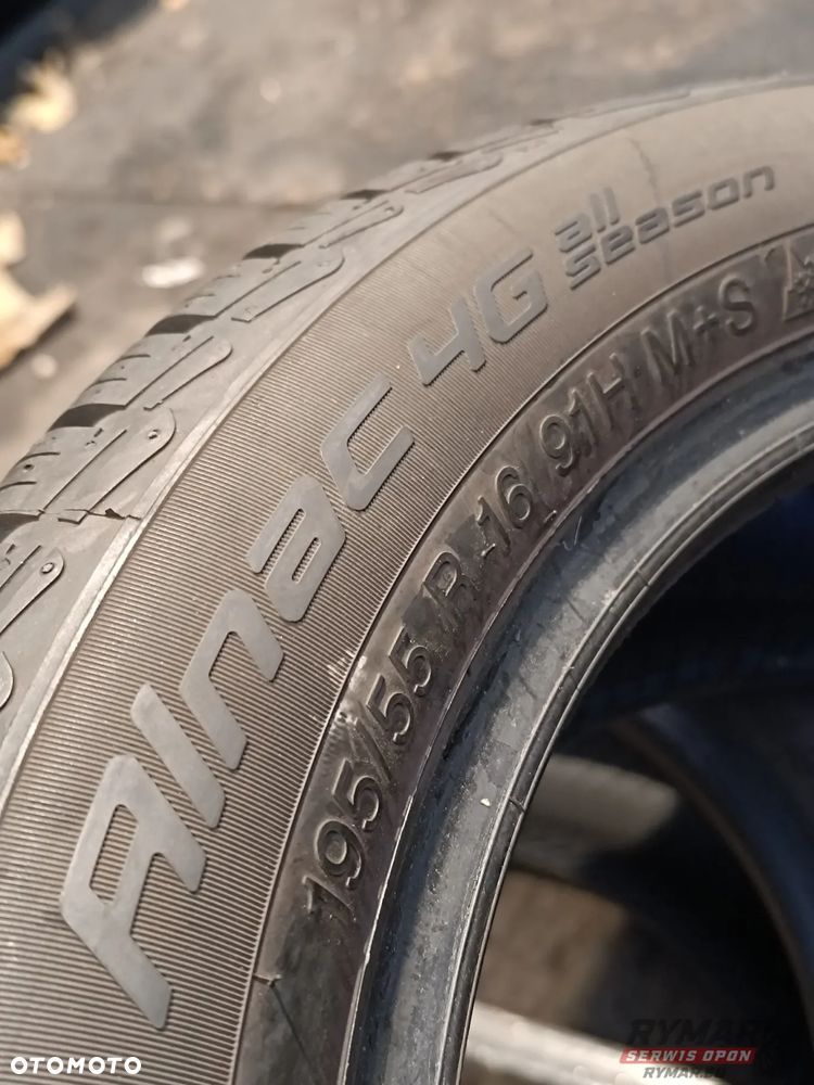 ŚLĄSK 4 X CAŁOROCZNE 195/55R16 91H APOLLO ALNAC 4G ALL SEASON KOMPLET - 7