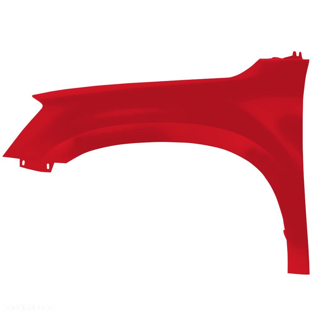 BLU Błotnik SKODA YETI 5L LF3K lewy przód czerwony 2009-2013 CorridaRot - 2