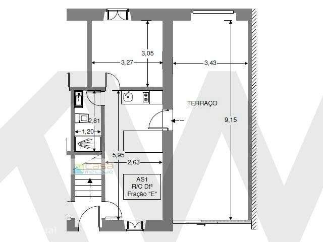 Apartamento T1 com Terraço de 31m2 no Campo Grande - Grande imagem: 2/18