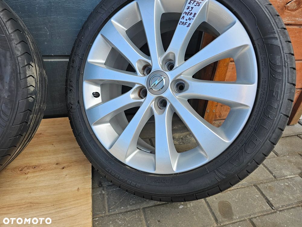 KOŁA FELGI ALUMINIOWE OPONY OPEL VECTRA C ASTRA H ZAFIRA B MERIVA B SIGNUM 17" 7J 5x110 ET35 225/45/17 - 4
