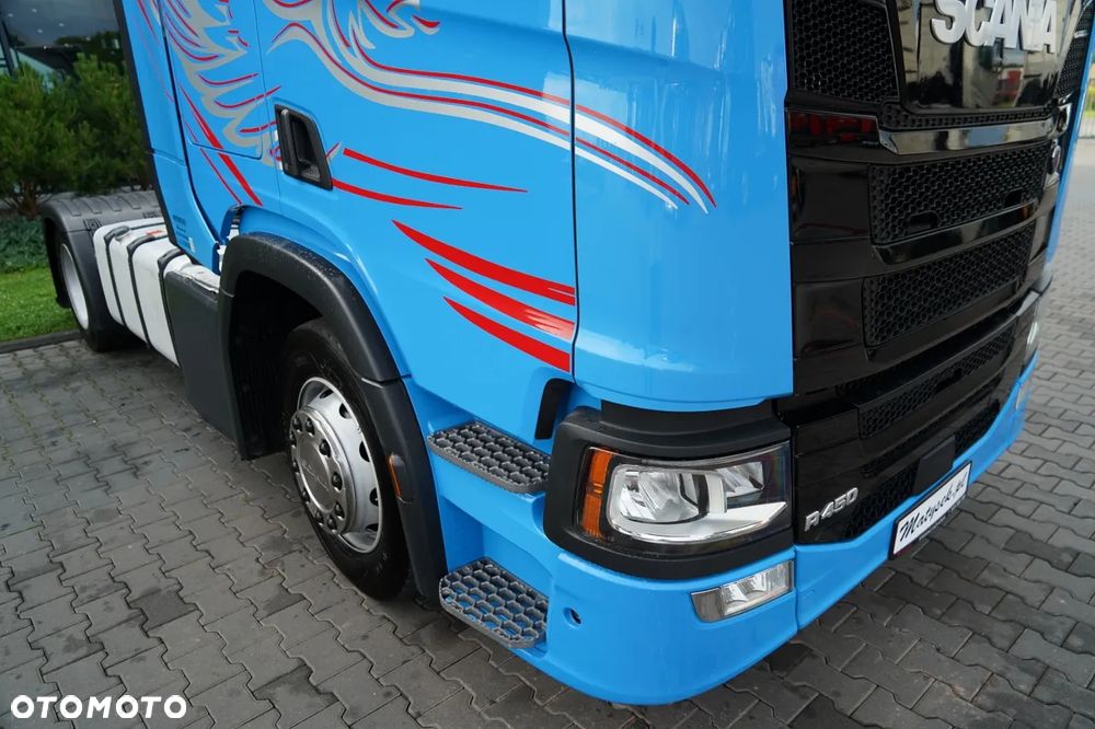 Scania R 450 / MEGA / LOW DECK / RETARDER / KLIMA POSTOJOWA / SKÓRY / EURO 6 - 11