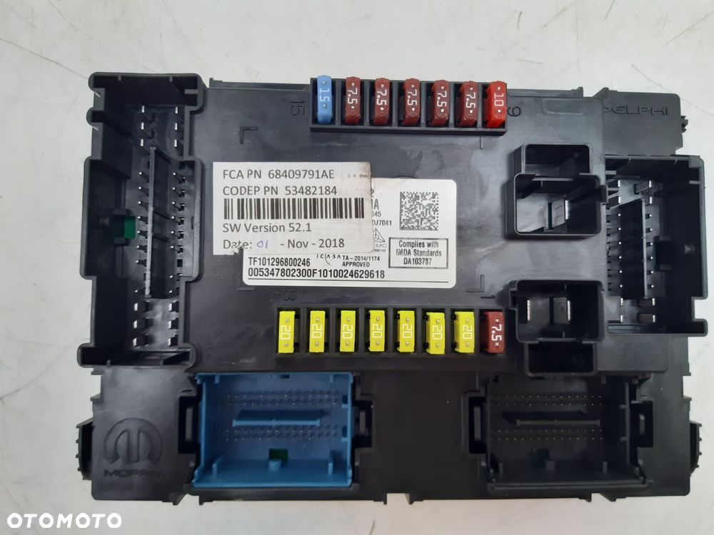 Komputer sterownik silnika zestaw Jeep Compass II 1.4 MultiAir 68417620AA - 6
