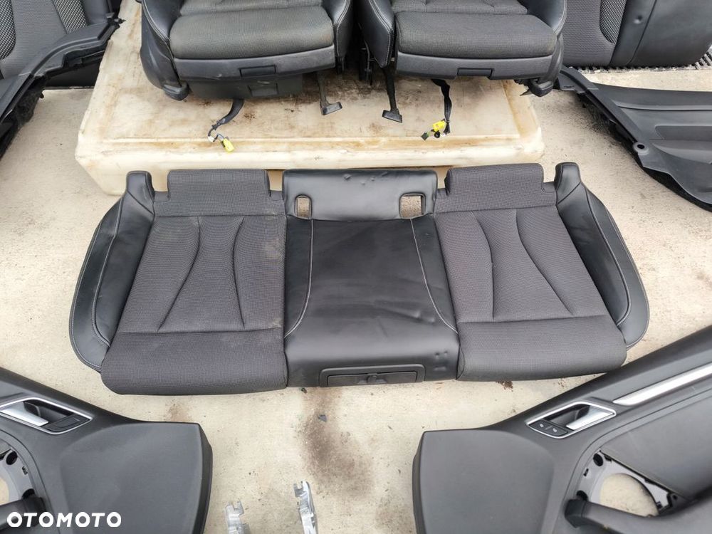 FOTEL FOTELE KOMPLET AUDI A3 8V 3-DRZWI SKÓRA+MATERIAŁ S LINE *2 ! - 5