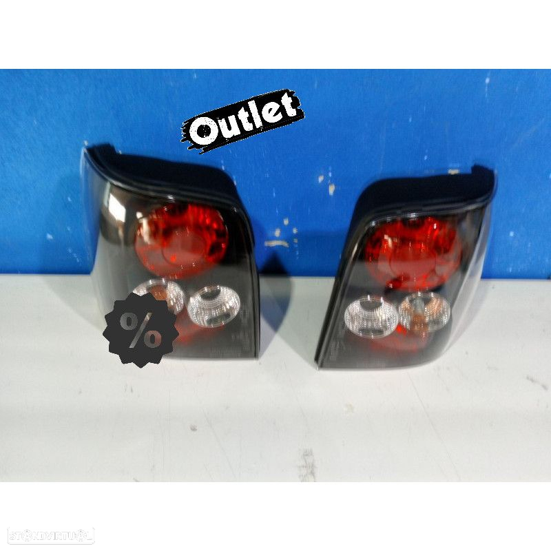 R011723C1 FAROLINS TRASEIROS PARA VOLKSWAGEN VW PASSAT 3B VARIANTE 96-00 PRETOS - 3
