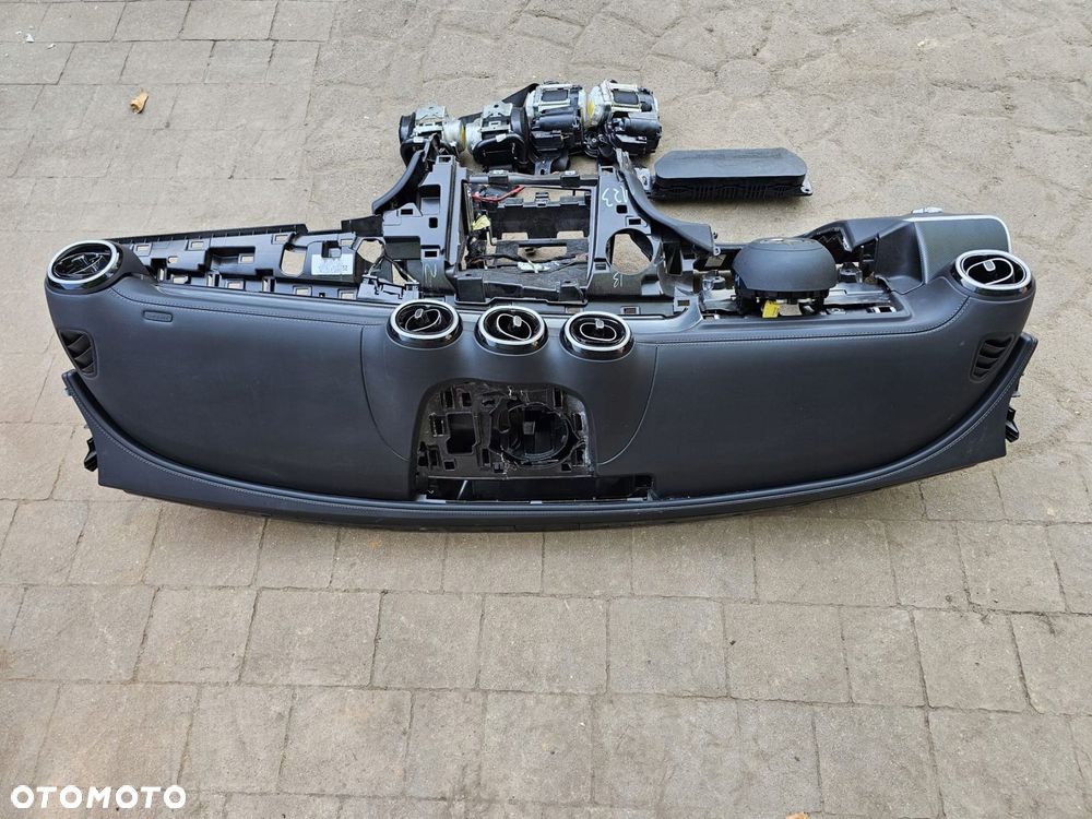 konsola airbag pasy komplet mercedes glc 254 w254 skóra - 2