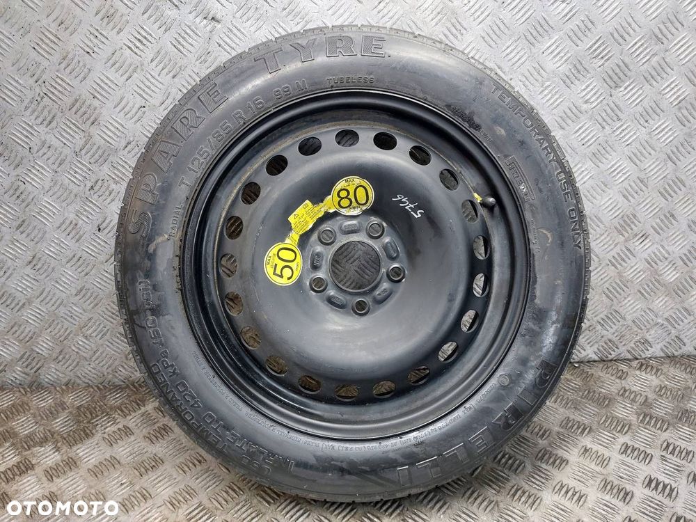 DOJAZDÓWKA 5x108 4Jx16 ET25 FI63,4 125/85R16 PIRELLI VOLVO 30683913 - 1