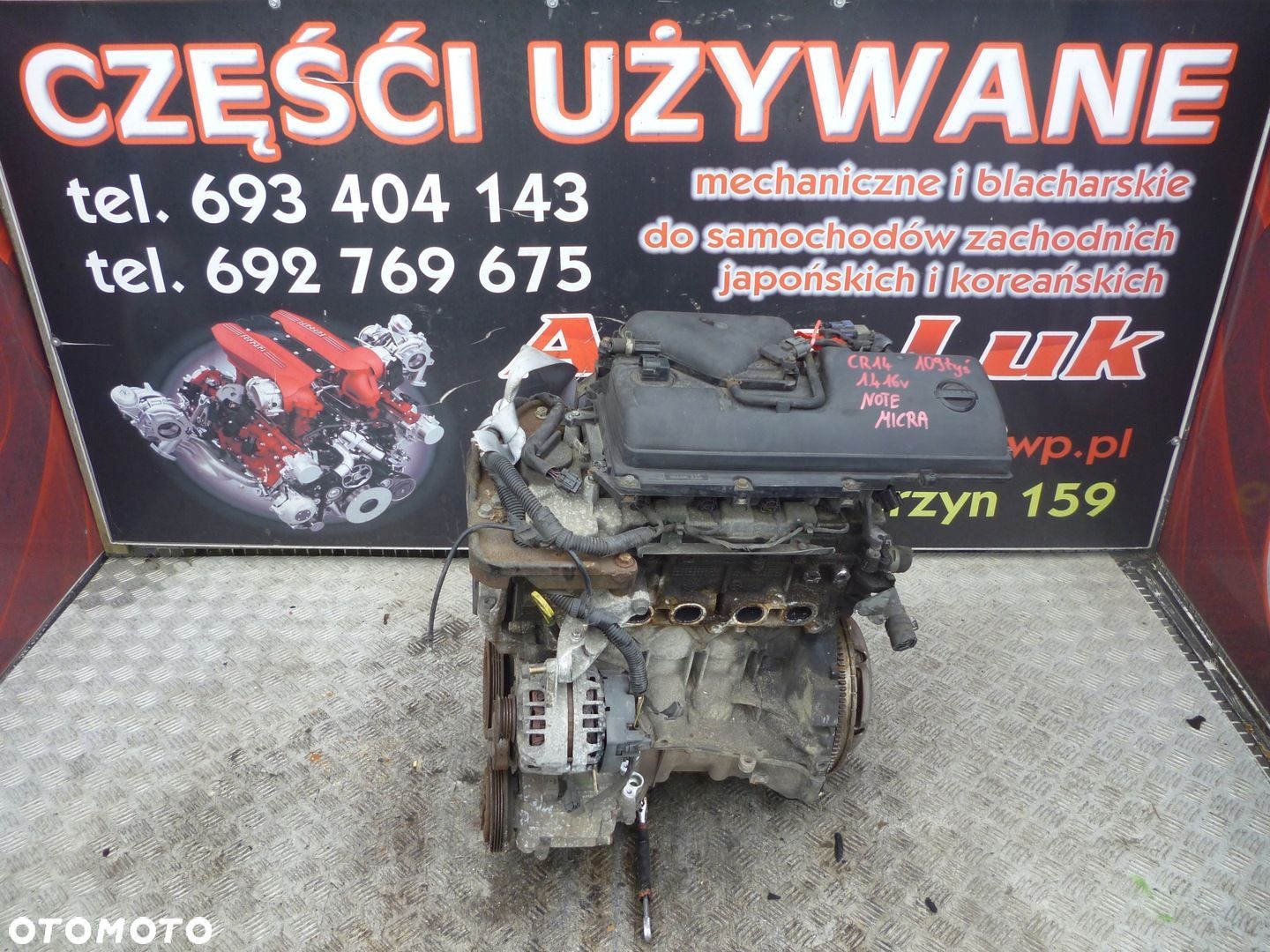 SILNIK NISSAN NOTE MICRA 1.4 16V CR14 109 TYS - 1