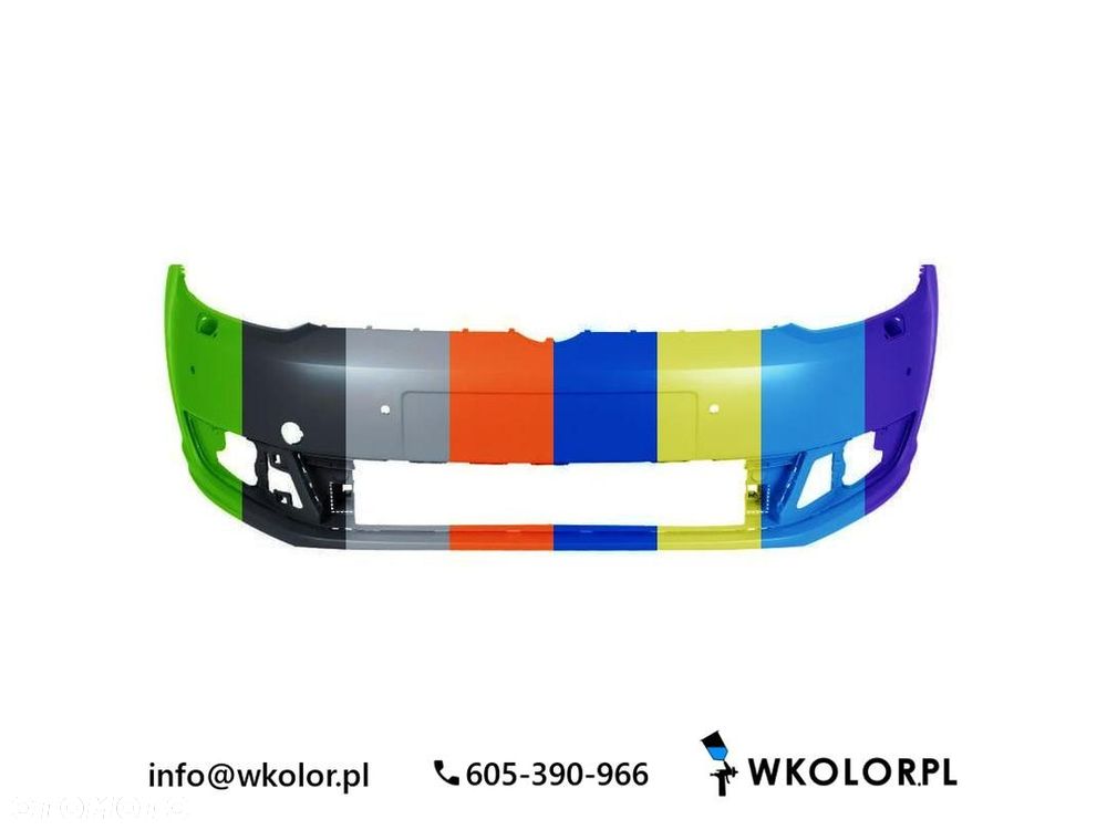 NOWY ZDERZAK VW CADDY III NADWOZIE WIELKOPRZESTRZENNE (2KB, 2KJ, 2CB, 2010-2015 LAKIEROWANY W KOLOR - 1