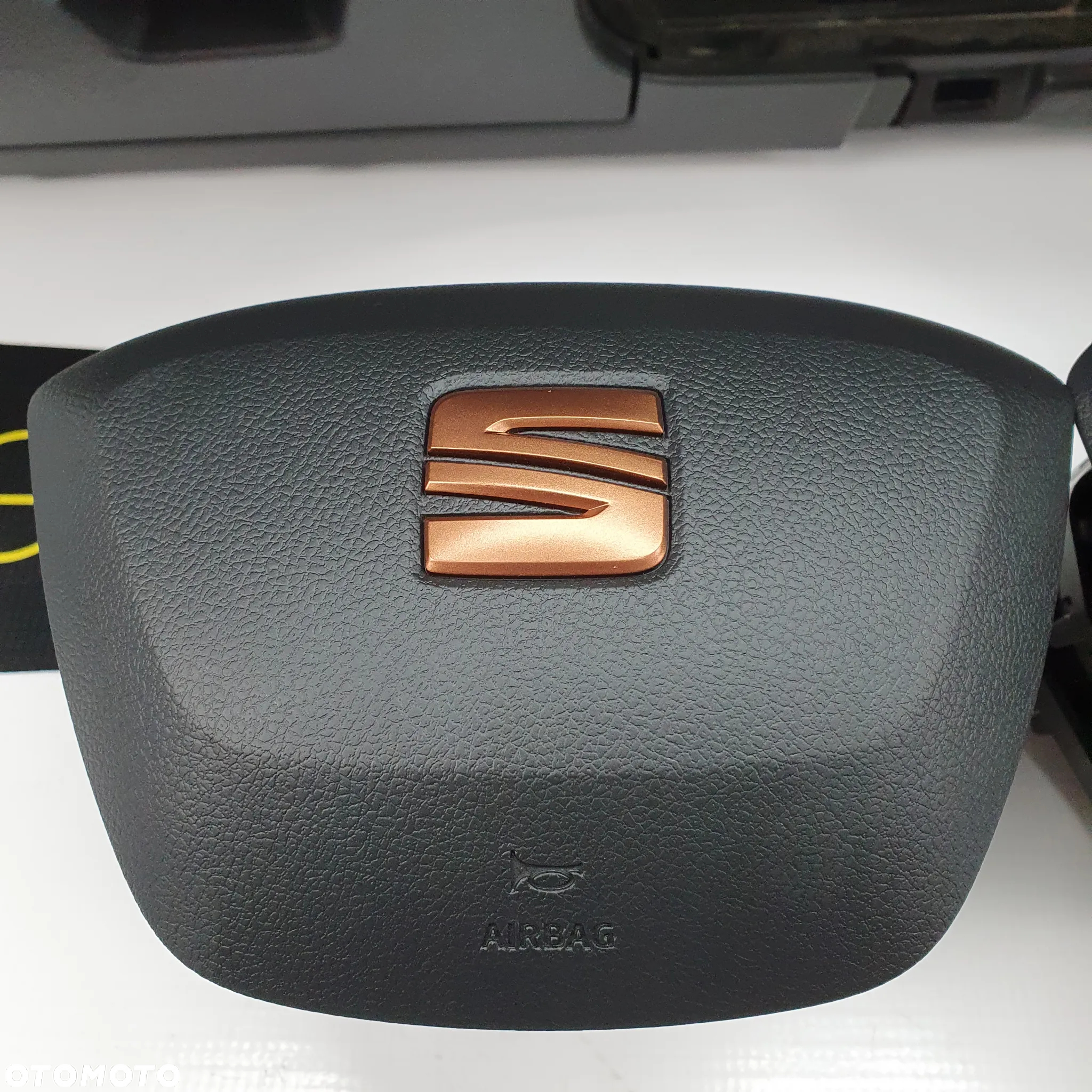 SEAT LEON 3 III DESKA ROZDZIELCZA KONSOLA KOKPIT PULPIT PODUSZKI AIRBAG AIR BAG PASY KIT SET - 5