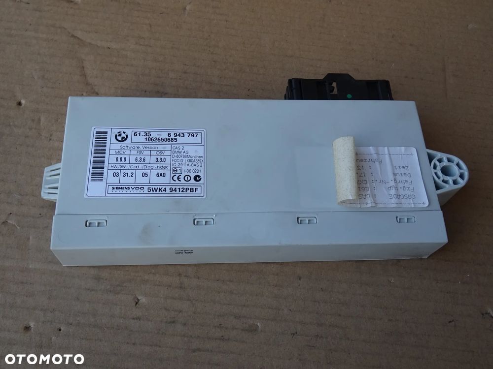 BMW E61 E60 MODUŁ DOSTĘPU CAS CAS2 6943797 - 1