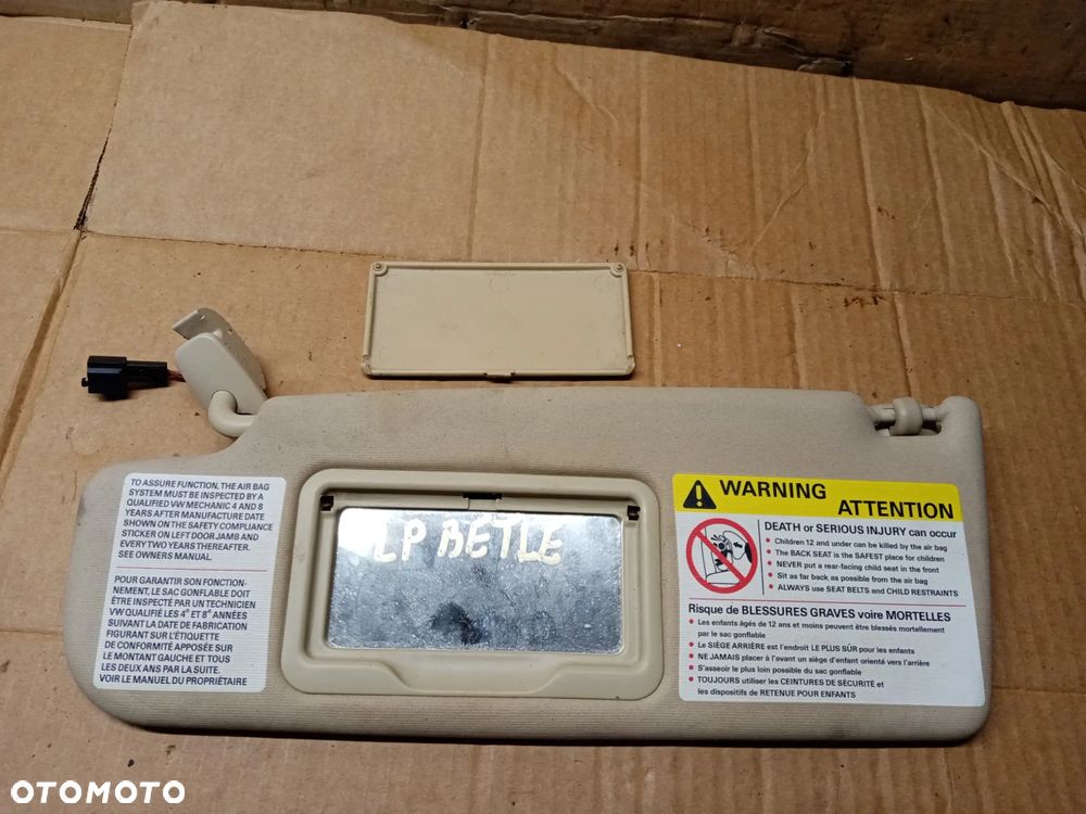 Słonecznik osłona przeciwsłoneczna lewa VW New Beetle 3B0857551 8D0857551E - 4