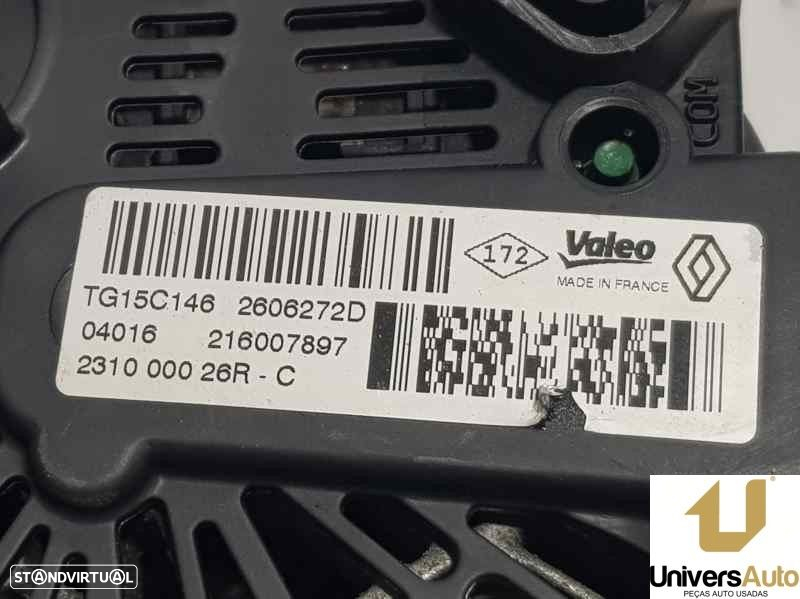 ALTERNADOR RENAULT KANGOO / GRAND KANGOO 2016 -231000026RC - 4