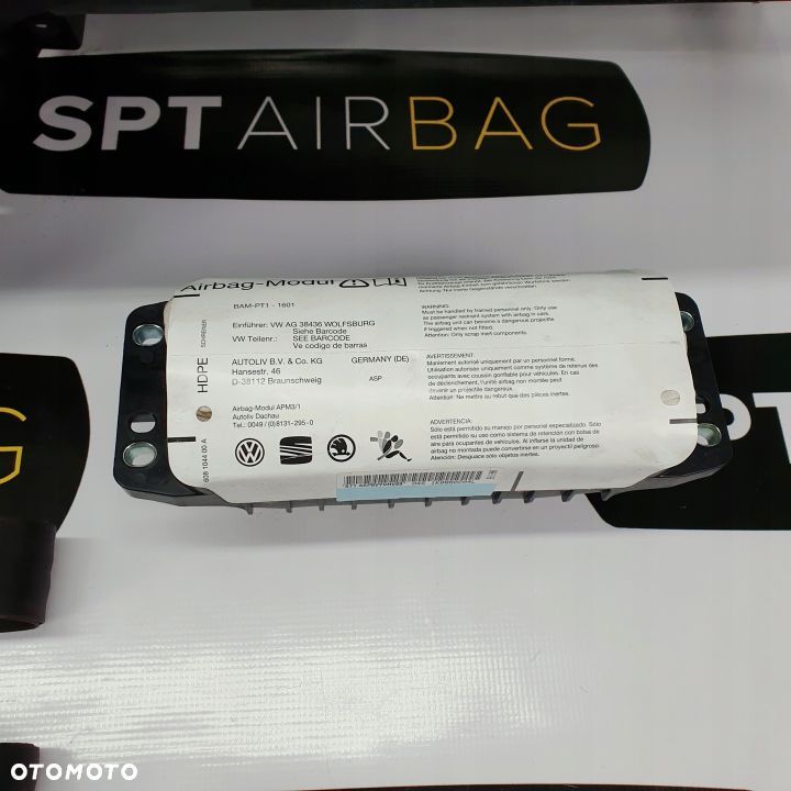 VW SCIROCCO DESKA ROZDZIELCZA KONSOLA KOKPIT PULPIT PODUSZKI AIRBAG AIR BAG PASY KIT SET - 6