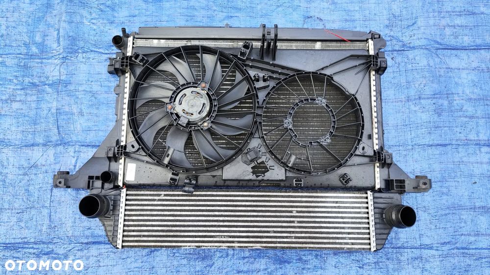 CHŁODNICA WODY INTERCOOLER WENTYLATOR BEZ KLIMY KOMPLET ZESTAW CHŁODNIC RENAULT MASTER III 3 OPEL MOVANO B NISSAN NV400 2.3 DCI - 6