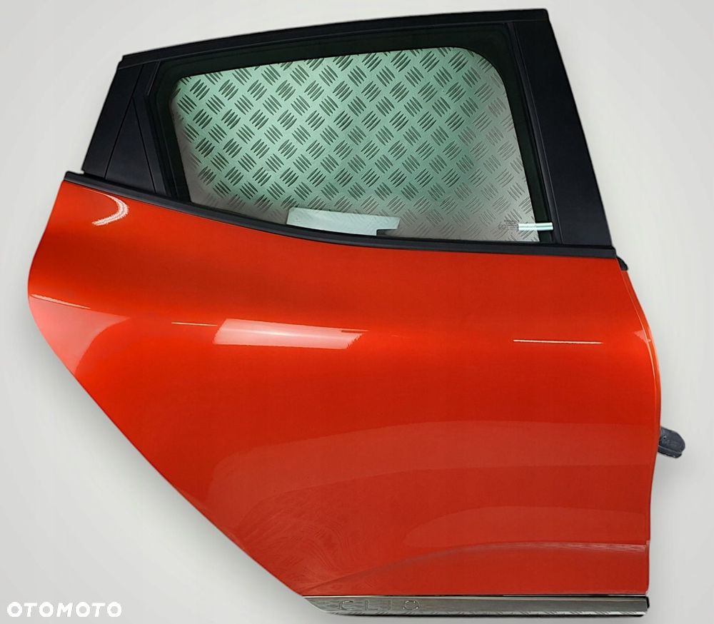 RENAULT CLIO V 5 DRZWI TYLNE TYŁ PRAWE SZYBA LISTWA KOMPLETNE W KOLOR