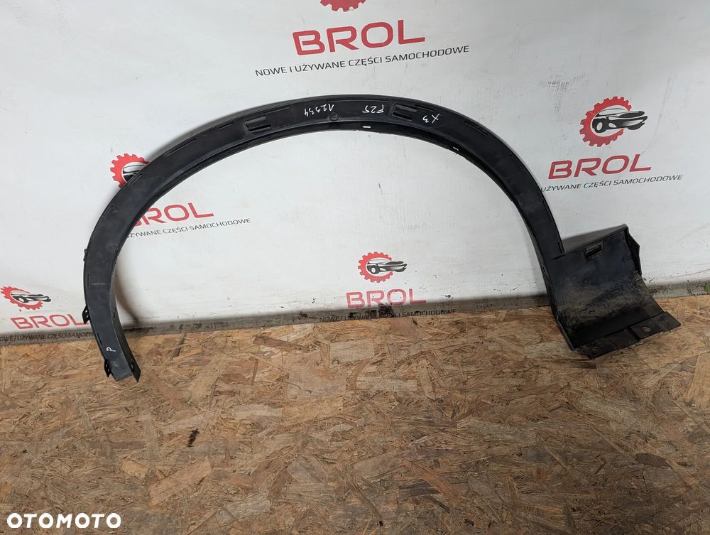 LISTWA NAKŁADKA BŁOTNIKA PRZÓD PRAWA BMW X3 F25  7210082 - 4