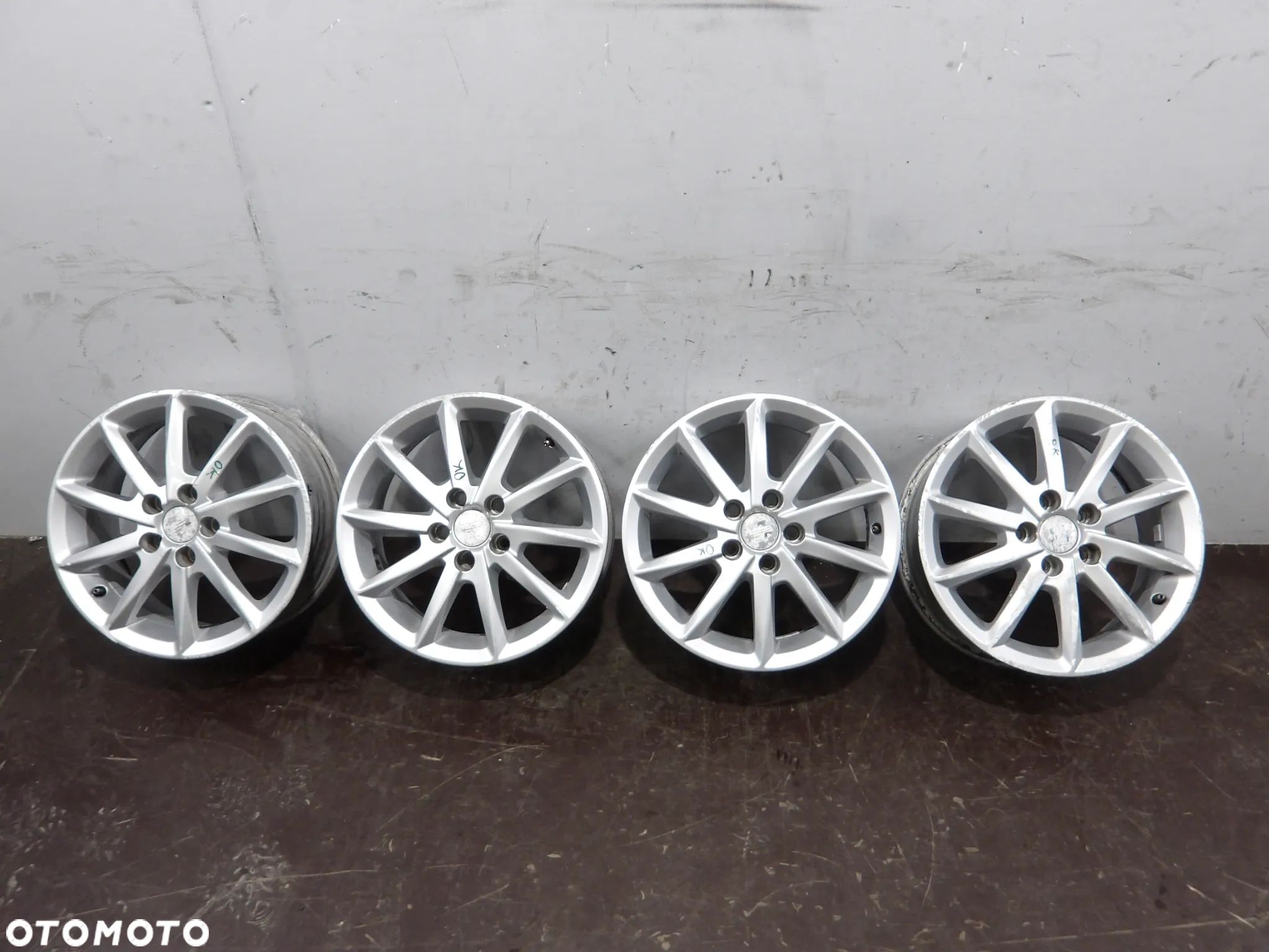 FELGI ALUMINIOWE ALUFELGI 5X100 R15 6J ET38 SEAT SKODA VW AUDI - 1