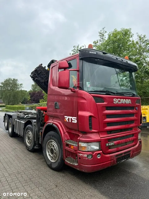 Scania R420 8x2 kontener linowy HDS Palfinger PK26002EH-E 6 wysuwow wciagarka 8x2 - 6