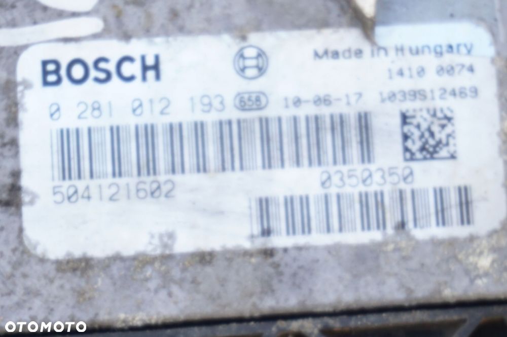 KOMPUTER STEROWNIK SILNIKA 504121602 IVECO DAILY 3 III FL 2 35C13 2.3 HPI - 2