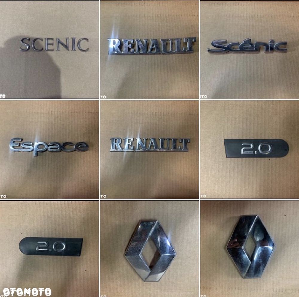 emblemat napis znaczek renault megane grand scenic espace - 1