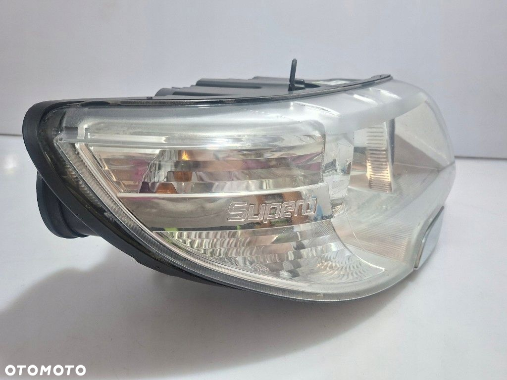 SKODA SUPERB II REFLEKTOR LAMPA PRAWA PRAWY PRZÓD ORYGINAŁ SOCZEWKA EUROPA - 3