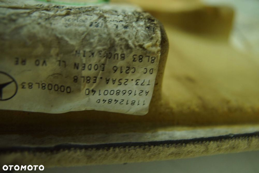 WYKŁADZINA DYWAN PODŁOGA 8L83 MERCEDES CL600 BiTurbo W216 6.0 V12 - 13