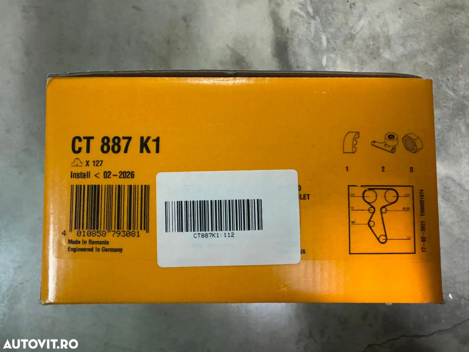 CT887K1 | Continental Set Curea Distributie | Chevrolet Aveo/Kalos - 2