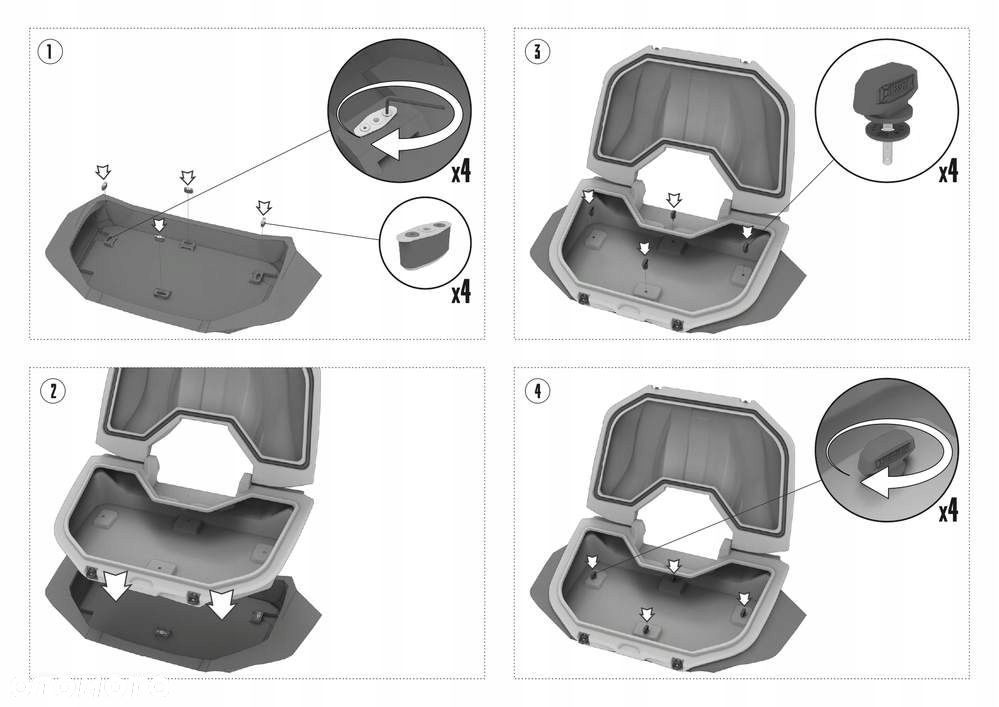 Kufer Box GKA tesseract tylny Can-am maverick R - 5