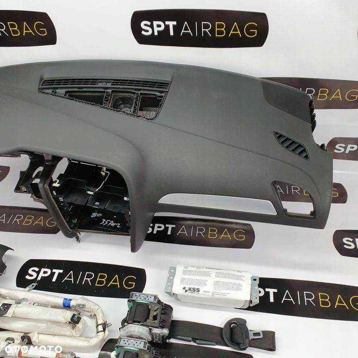 AUDI A4 B8 DESKA ROZDZIELCZA KONSOLA KOKPIT PULPIT PODUSZKI AIRBAG AIR BAG PASY KURTYNY KIT SET - 3