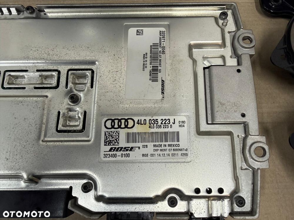 AUDI Q7 LIFT 4L 10-15 ZESTAW GŁOŚNIKÓW BOSE SUBWOOFER WZMACNIACZ 4L0035223J - 3