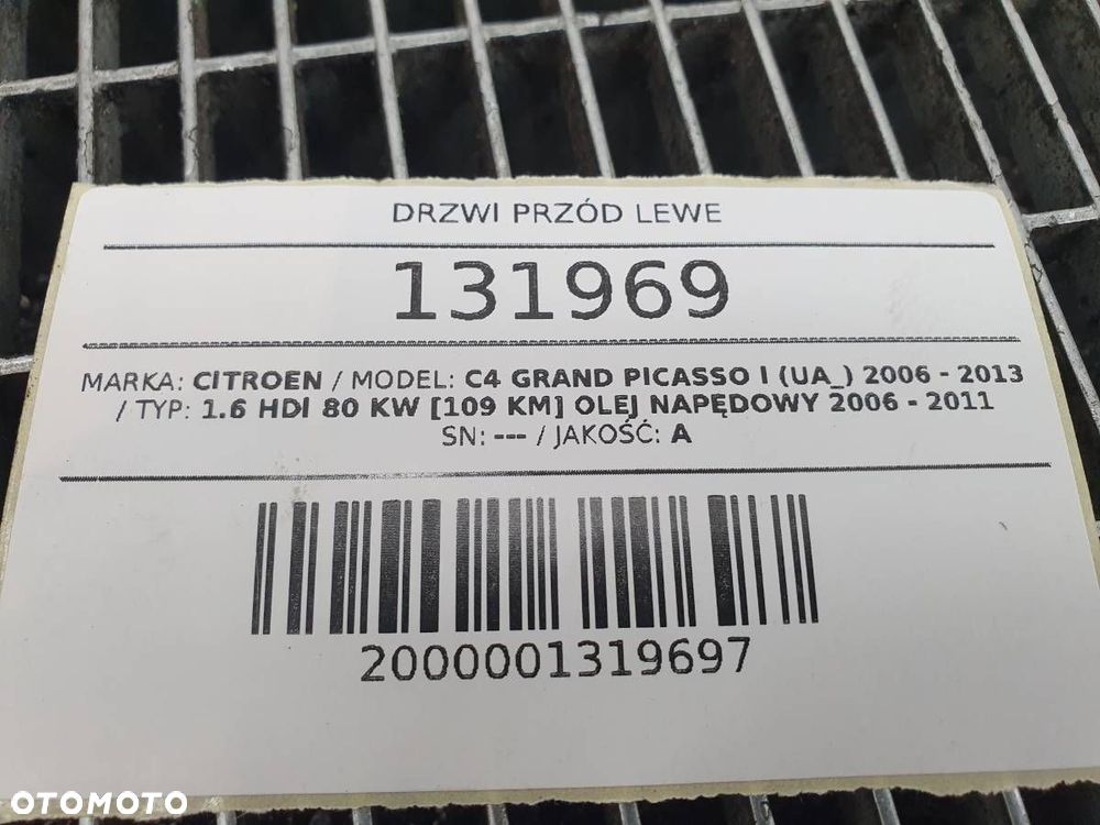 DRZWI PRZÓD LEWE CITROEN C4 GRAND PICASSO I ORYGINAŁ - 6