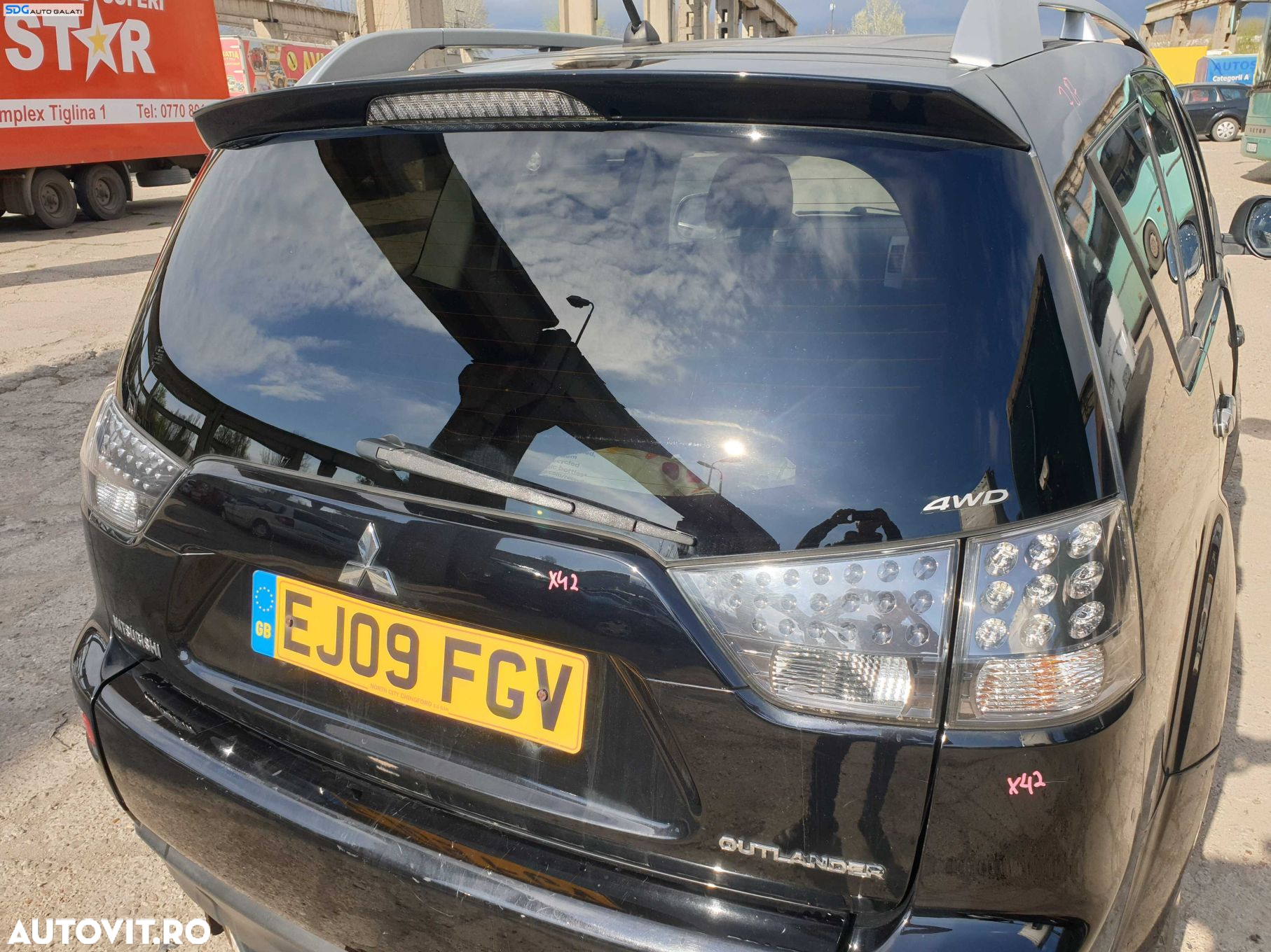 Haion Hayon Capota Portbagaj Dezechipat cu Luneta Geam Sticla Mitsubishi Outlander 2 2005 - 2012 culoare X42 [K5116] - 3