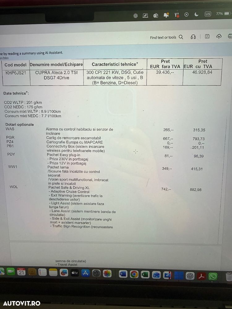 Cupra Ateca 2.0 TSI 4DRIVE DSG - 9