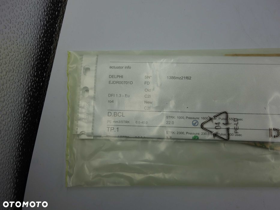 Regenerowany Wtryskiwacz Delphi EJBR00701D Ssangyong