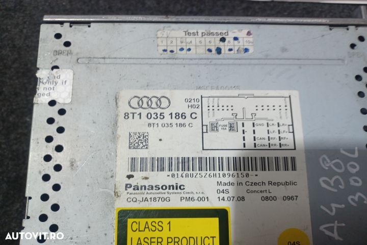 Radio cd 8T1035186C Audi A4 B8/8K [facelift] [2011 - 2016] Avant wago - 4