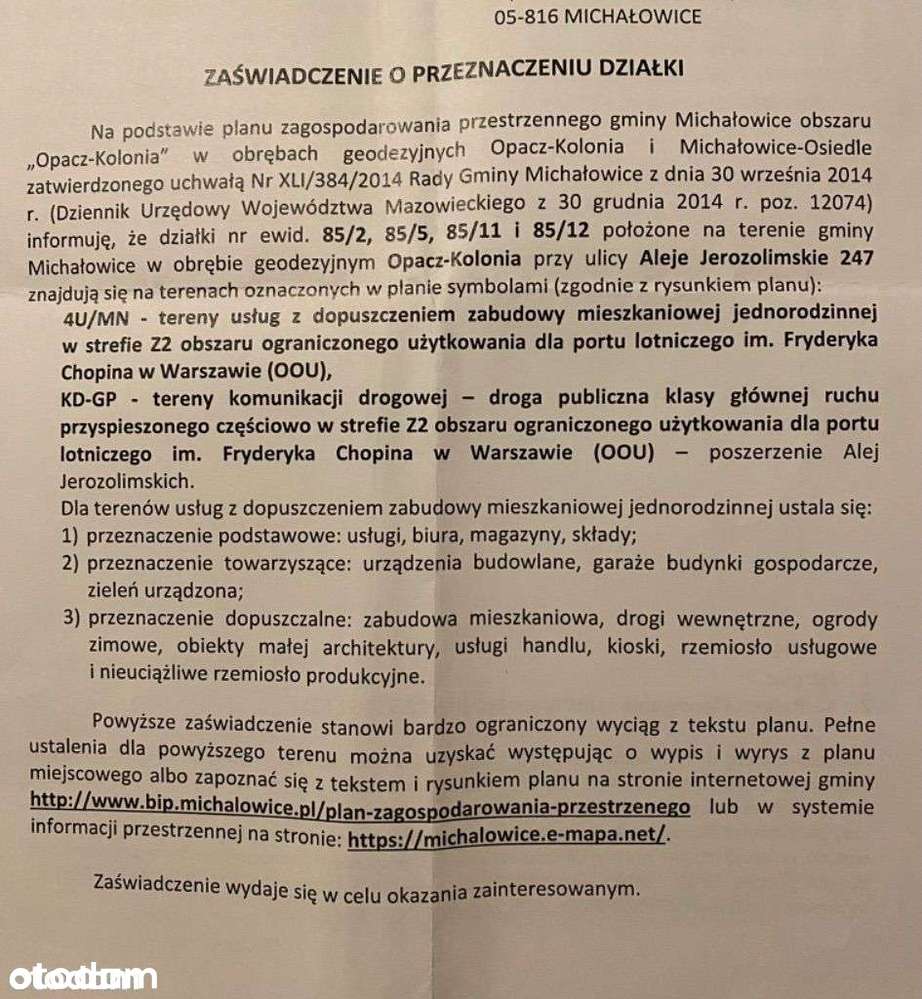 Działka zabudowana Al. Jerozolimskie - Pełny obrazek: 2/9