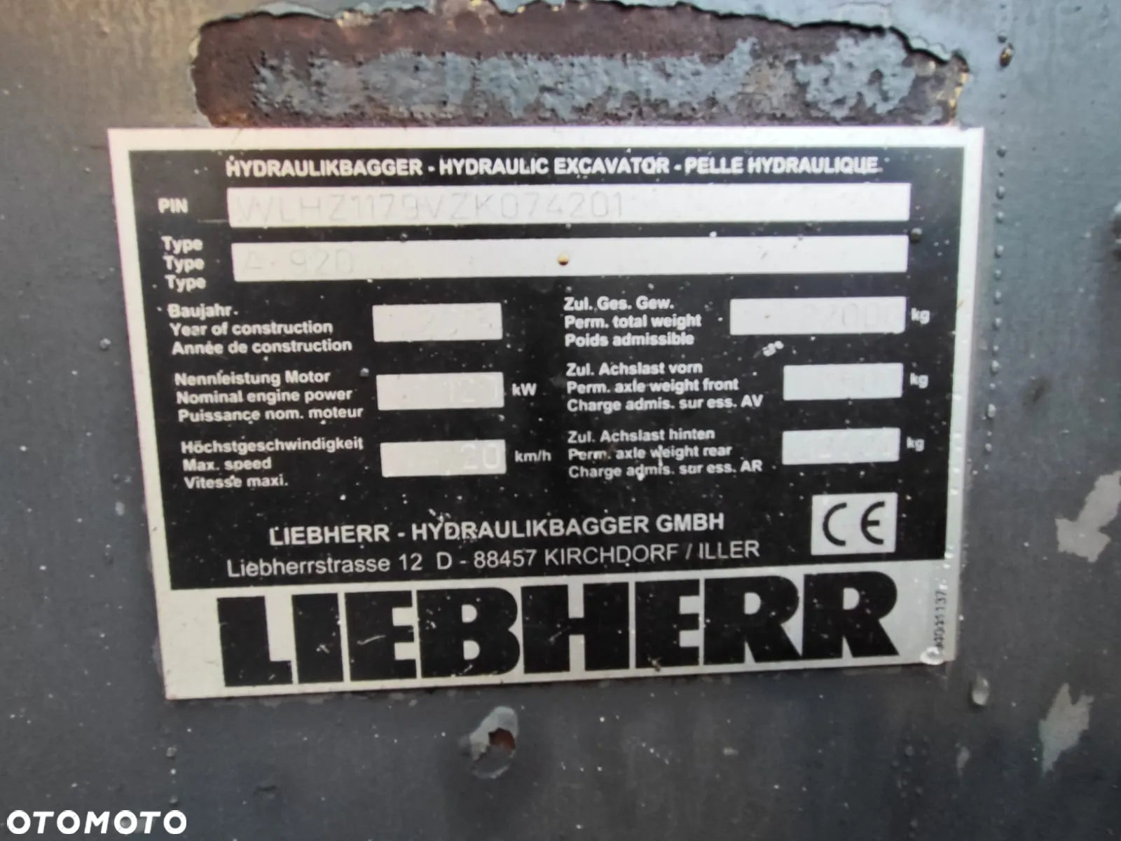 Liebherr A920 - 20