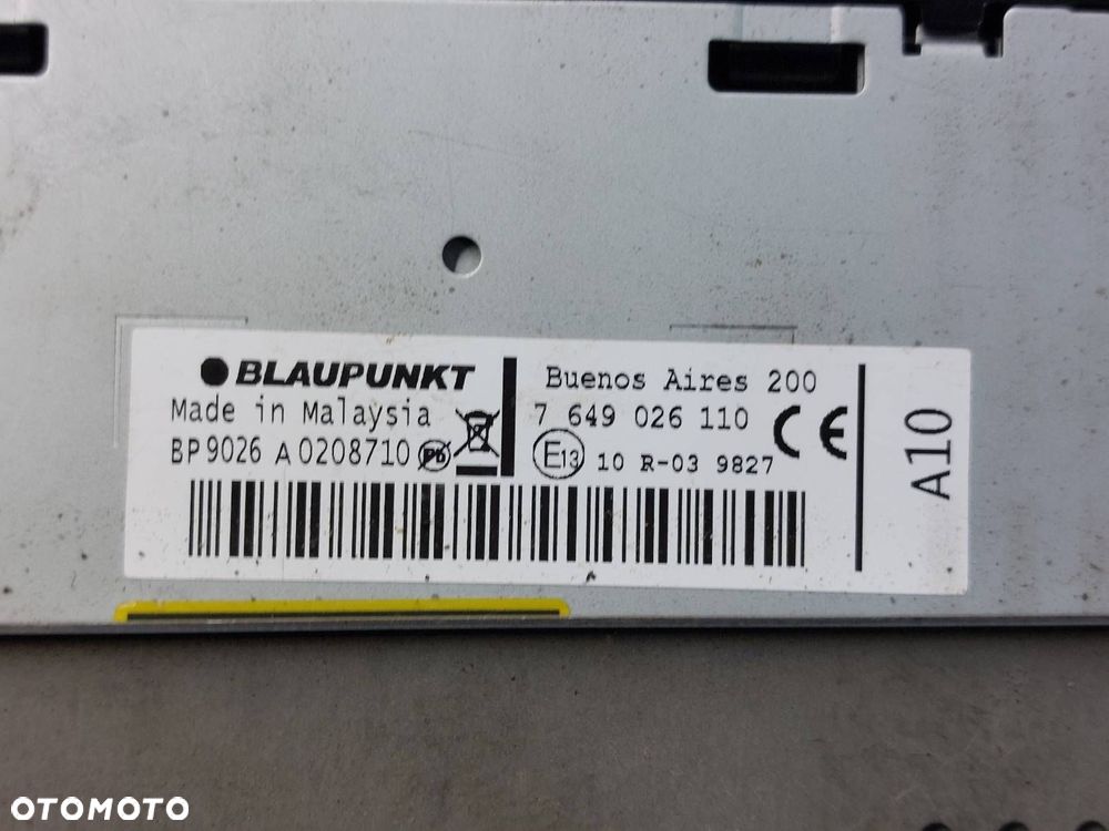 RADIO ODTWARZACZ SAMOCHODOWY BLAUPUNKT BUENOS AIRES 200 CD AUX - 6