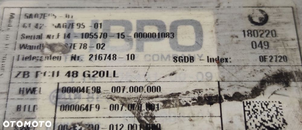 BMW G30 G31 G01 G11 KONWENTER NAPIĘCIA 5A07E95 - 6