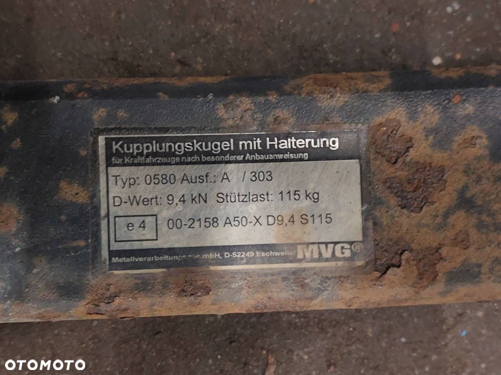 HAK HOLOWNICZY + TABLICZKA + WIĄZKA MAZDA 6 I GY KOMBI - 4