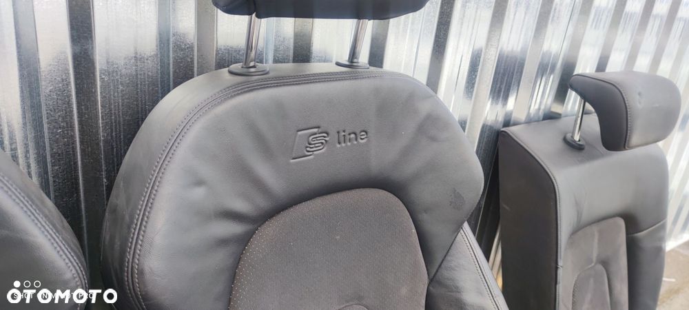 FOTEL FOTELE AUDI A4 B8 S LINE SKÓRA + MATERIAŁ ! - 12