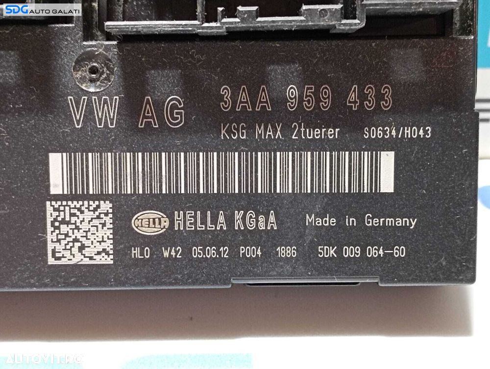 Kit Pornire ECU Calculator Motor Blocator Volan Calculator Confort Cip Cheie Cititor Cheie si Ceasuri Bord Volkswagen Passat B7 2.0 TDI 2010 - 2015 Cod 03L907309AE 3AA920970J 3AA959433B 3C0905843AD 3C0905861J [M3853] [M3854] [M3855] [M3856] [M3857] - 6