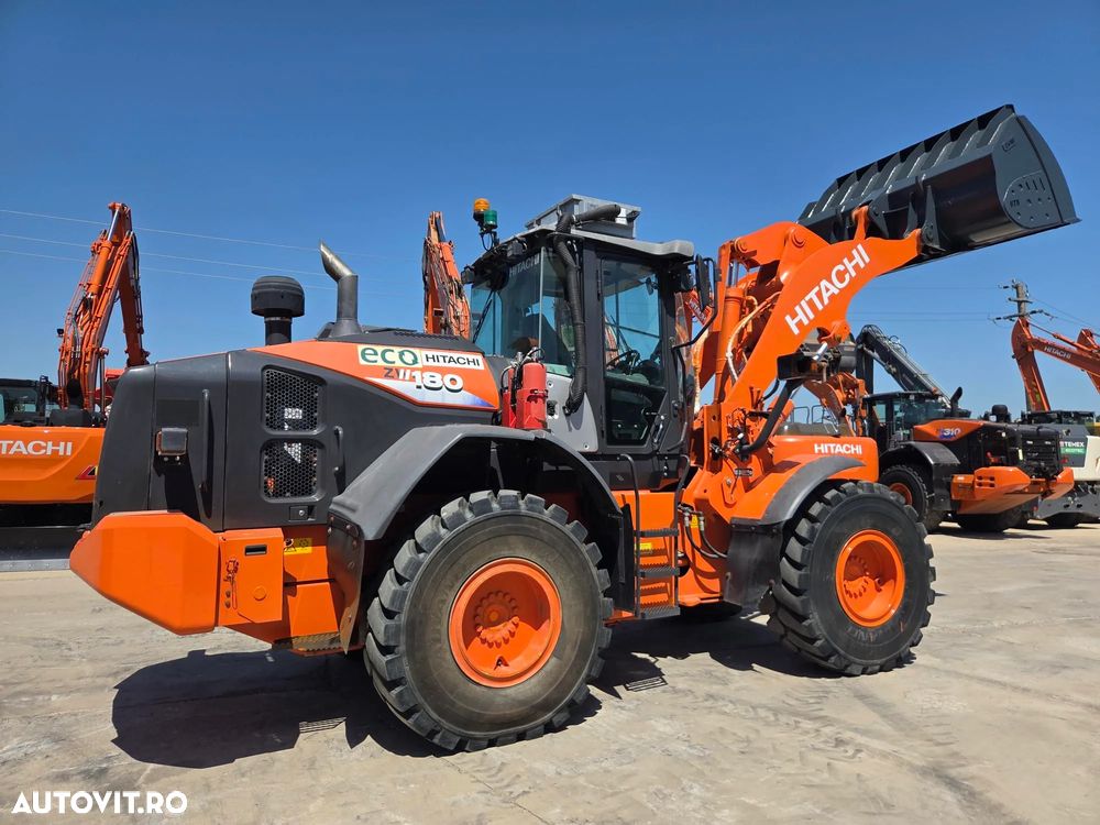 Hitachi ZW180-6, 2019, 6.049h, FULL OPTION, Gresare automataz, Cupa NOUA 3mc, anvelope L5 90% bune, Cantar, Joystick, inst hidr suplimentara, Masa operationala 17t, motor 129kW, basculeaza la 4m,Camera spate,Posibilitate leasing 3 ani-PROMOTIE -96900 EUR+Tva - 7