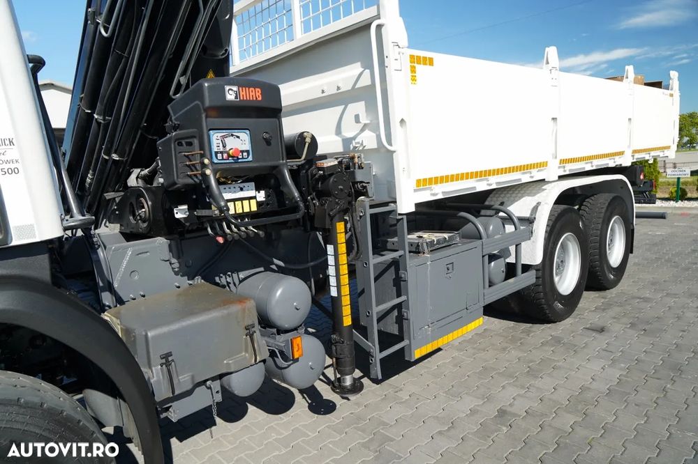 Scania P 410 / 6x4 / BASCULĂ - 6 M + HIAB XS 211 HDS / RADIOCOMANDĂ / EURO 6 / ROTARE / GRABĂ - 16