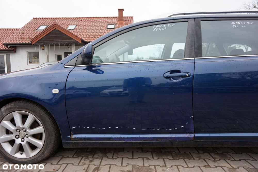 DRZWI PRZEDNIE LEWE AVENSIS II T25 KOMBI 8P4  GRANATOWY TOYOTA 2003-2006 - 1