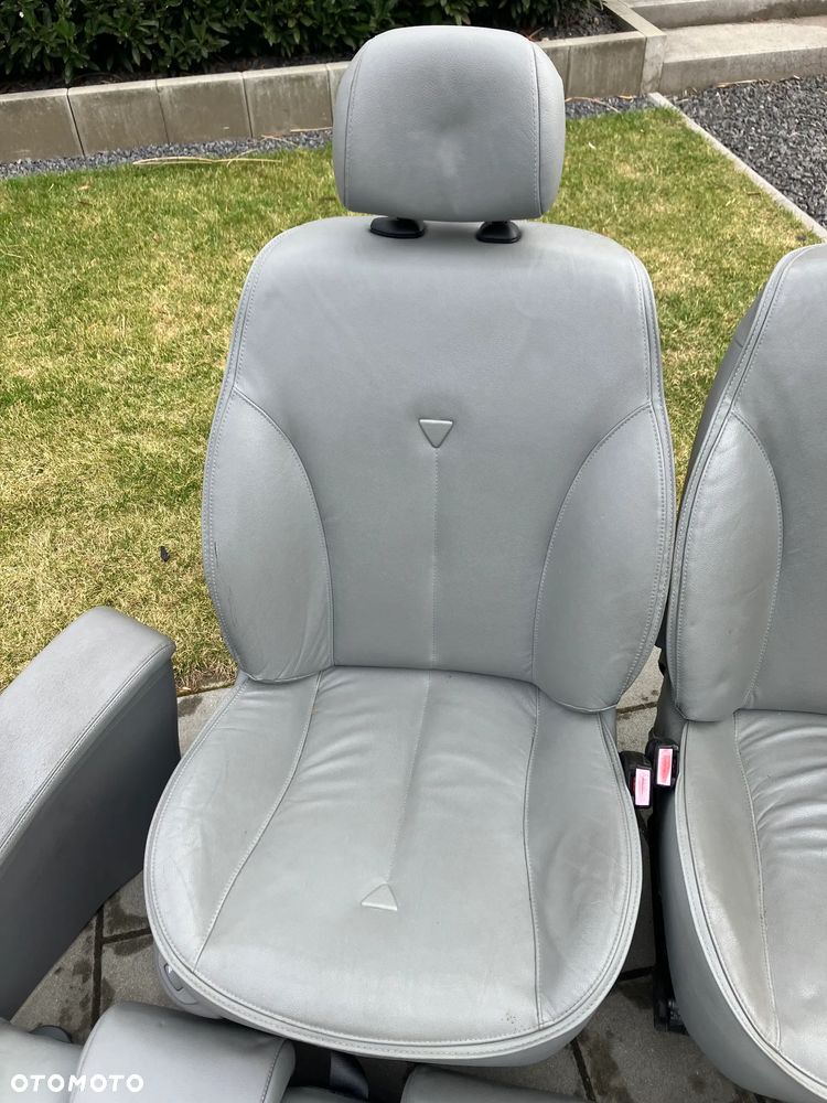 FOTELE SKÓRA REANULT LAGUNA II ELEKTRYKA KANAPA PODGRZEWANE  BOCZKI SZARA SKÓRA ROLETY - 7