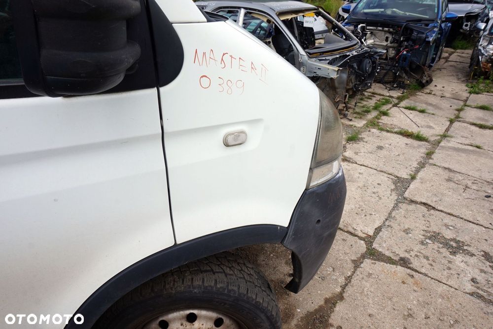 MASKA ZDERZAK BŁOTNIKI LAMPY MASTER II LIFT O389  RENAULT 2003-2010 BIAŁY PRZÓD KOMPLETNY - 15