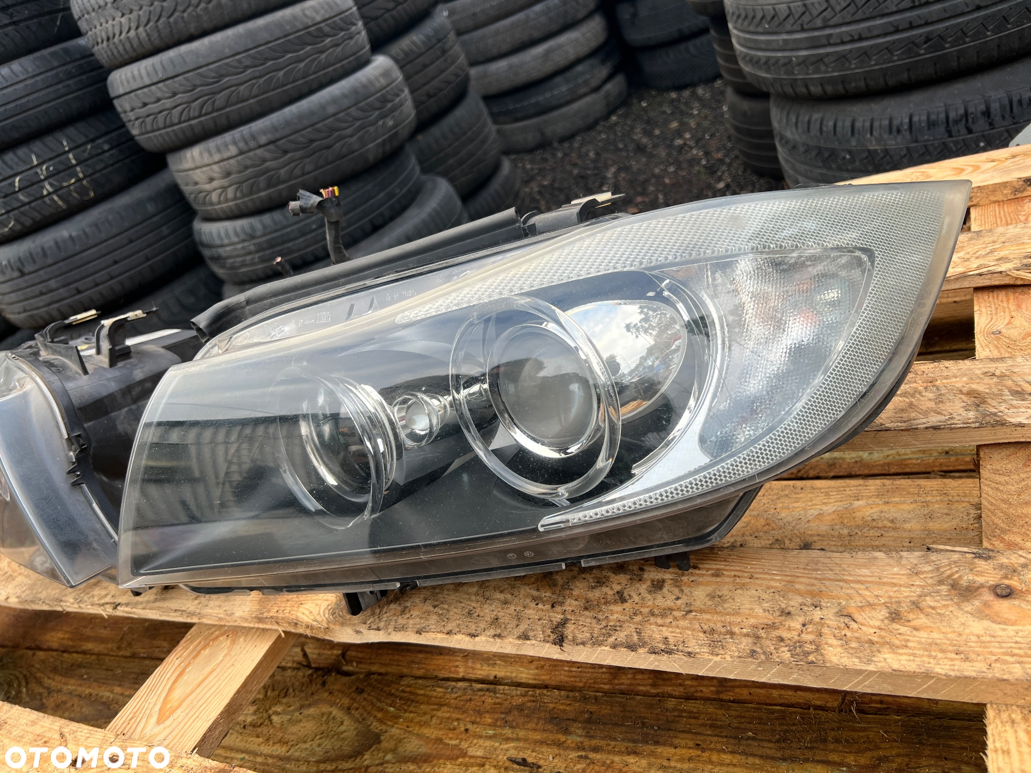 Lampy przód przednie e90 e91 xenon przedlift nie skrętne Piękne !KOMPLETNE - 6