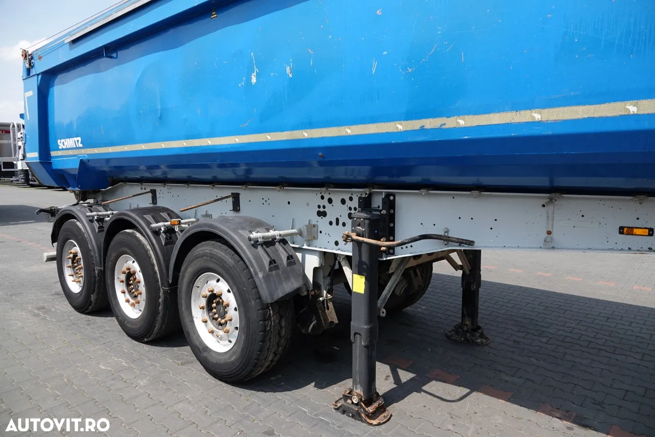 Schmitz Cargobull BASCULATOR SCHMITZ / 24 mc / JUGĂ DE OȚEL / AXĂ DE RIFAT / PRELAȚĂ AUTOMATĂ / CAMERA DE MARCHAR / IMPORTAT - 9